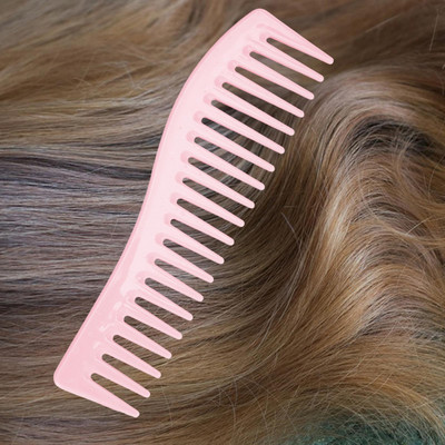 Karščiui atsparios šalinimo šukos ilgiems šlapiems plaukams Garbanotiems plaukams plačių dantų šukos