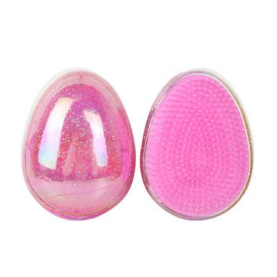 Svjetlucava antistatička masažna četka za kosu u obliku jajeta Tangle Ravna četka za kosu protiv čvorova Češalj za zaglađivanje kose Alati za oblikovanje