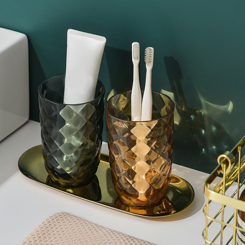 Kelioniniai nešiojami plastikiniai burnos plovimo puodeliai Pradžia Viešbutis Dantų šepetėlio laikiklis Burnos skalavimo skysčio laikymo puodeliai Vonios kambarys