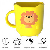 Χρήσιμη σταθερή βάση Σχεδιασμός τόξου μπάνιου Kids Cartoon Lion Mouthwash Κούπα Οικιακά Προμήθειες Κούπα στοματικό διάλυμα Κύπελλο οδοντόβουρτσας