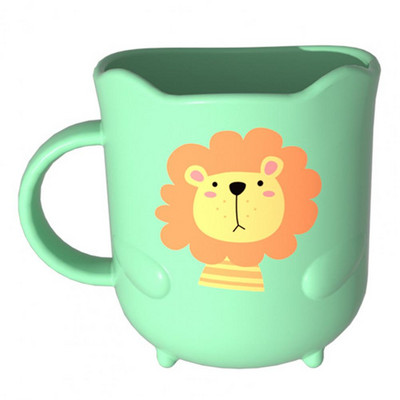 Χρήσιμη σταθερή βάση Σχεδιασμός τόξου μπάνιου Kids Cartoon Lion Mouthwash Κούπα Οικιακά Προμήθειες Κούπα στοματικό διάλυμα Κύπελλο οδοντόβουρτσας