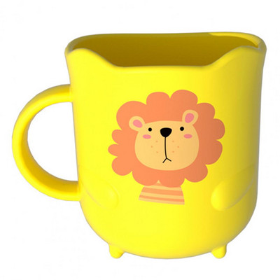 Χρήσιμη σταθερή βάση Σχεδιασμός τόξου μπάνιου Kids Cartoon Lion Mouthwash Κούπα Οικιακά Προμήθειες Κούπα στοματικό διάλυμα Κύπελλο οδοντόβουρτσας