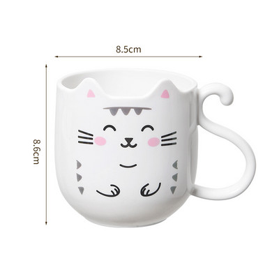 Cartoon Mouthwash Cups Cute Kitten Dog Dinosaur Thickened Pp Material Wash Cup Θήκη οδοντόβουρτσας για ταξίδι καθαρισμού μπάνιου
