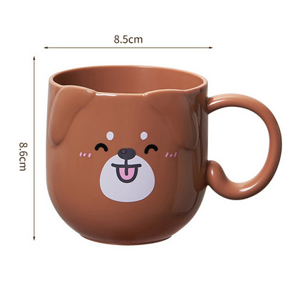 Cartoon Mouthwash Cups Cute Kitten Dog Dinosaur Thickened Pp Material Wash Cup Θήκη οδοντόβουρτσας για ταξίδι καθαρισμού μπάνιου