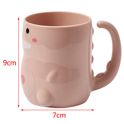 Cartoon Mouthwash Cups Cute Kitten Dog Dinosaur Thickened Pp Material Wash Cup Θήκη οδοντόβουρτσας για ταξίδι καθαρισμού μπάνιου