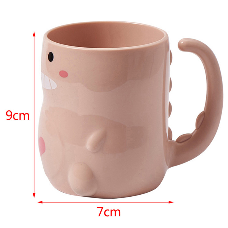 Cartoon Mouthwash Cups Cute Kitten Dog Dinosaur Thickened Pp Material Wash Cup Θήκη οδοντόβουρτσας για ταξίδι καθαρισμού μπάνιου