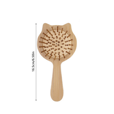 Drveni češalj Profesionalni zdravi jastučić za masažu protiv gubitka kose Češalj za četku za kosu Njega kose za vlasište Zdrav češalj od bambusa