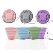 Silikonska sklopiva šalica za vodu za putovanja na otvorenom Prijenosna sportska šalica za vodu sa šalicom za ispiranje usta Pribor za putovanja Ležerna šalica