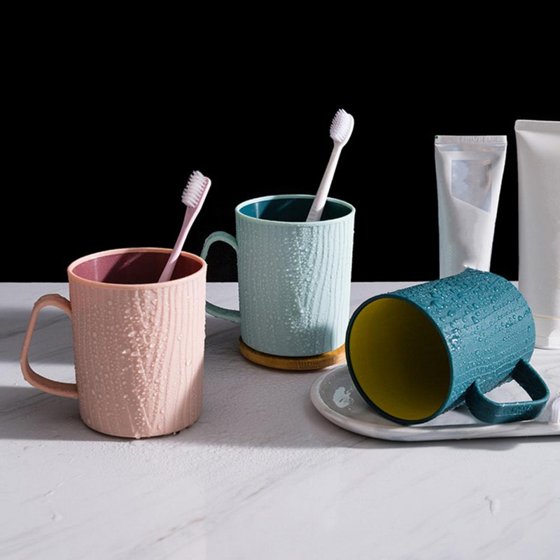 Fogkefés csésze Praktikus kontraszt színű, sima él a mindennapi élethez.