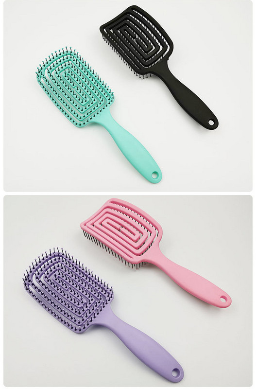 Φορητό μασάζ περιποίησης μαλλιών Αερόσακος που ξεμπερδεύει αντιστατική χτένα χταποδιού χτένα Εργαλεία κομμωτικής Χτένα μακιγιάζ