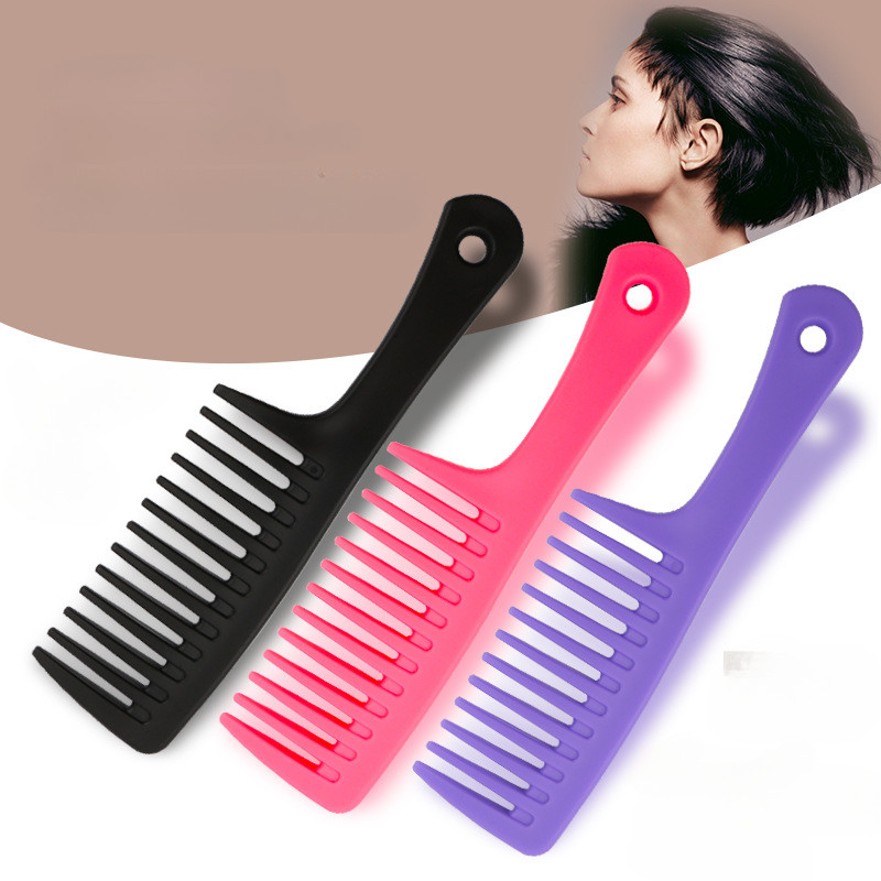 Mitme stiiliga naiste märgade ja kuivade lokkis juuksehari juuksuri kamm Jämedad laiad naelad Hambasalong Värvimine Stiilitööriistade hulgimüük