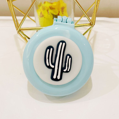 Ξύλινο χαριτωμένο πτυσσόμενο με καθρέφτη μακιγιάζ νεράιδα φορητό μαξιλάρι αέρα κεφαλής μασάζ καρτούν πλαστικός αερόσακος μικρή χτένα