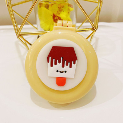 Ξύλινο χαριτωμένο πτυσσόμενο με καθρέφτη μακιγιάζ νεράιδα φορητό μαξιλάρι αέρα κεφαλής μασάζ καρτούν πλαστικός αερόσακος μικρή χτένα