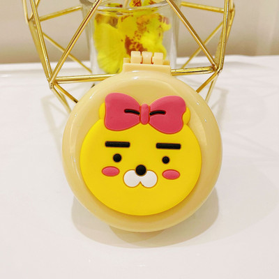 Ξύλινο χαριτωμένο πτυσσόμενο με καθρέφτη μακιγιάζ νεράιδα φορητό μαξιλάρι αέρα κεφαλής μασάζ καρτούν πλαστικός αερόσακος μικρή χτένα