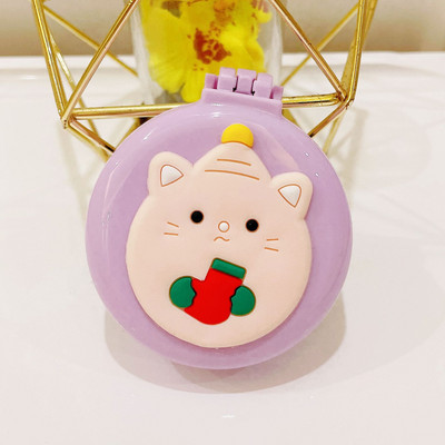 Ξύλινο χαριτωμένο πτυσσόμενο με καθρέφτη μακιγιάζ νεράιδα φορητό μαξιλάρι αέρα κεφαλής μασάζ καρτούν πλαστικός αερόσακος μικρή χτένα