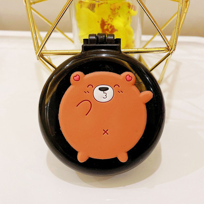 Ξύλινο χαριτωμένο πτυσσόμενο με καθρέφτη μακιγιάζ νεράιδα φορητό μαξιλάρι αέρα κεφαλής μασάζ καρτούν πλαστικός αερόσακος μικρή χτένα