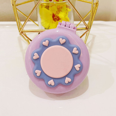 Ξύλινο χαριτωμένο πτυσσόμενο με καθρέφτη μακιγιάζ νεράιδα φορητό μαξιλάρι αέρα κεφαλής μασάζ καρτούν πλαστικός αερόσακος μικρή χτένα