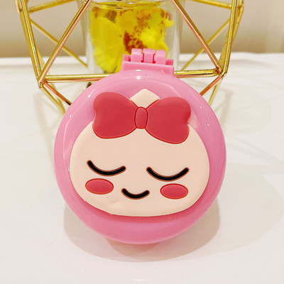 Ξύλινο χαριτωμένο πτυσσόμενο με καθρέφτη μακιγιάζ νεράιδα φορητό μαξιλάρι αέρα κεφαλής μασάζ καρτούν πλαστικός αερόσακος μικρή χτένα