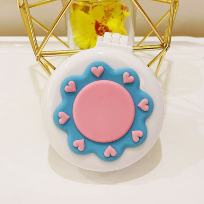 Ξύλινο χαριτωμένο πτυσσόμενο με καθρέφτη μακιγιάζ νεράιδα φορητό μαξιλάρι αέρα κεφαλής μασάζ καρτούν πλαστικός αερόσακος μικρή χτένα