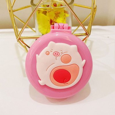 Ξύλινο χαριτωμένο πτυσσόμενο με καθρέφτη μακιγιάζ νεράιδα φορητό μαξιλάρι αέρα κεφαλής μασάζ καρτούν πλαστικός αερόσακος μικρή χτένα