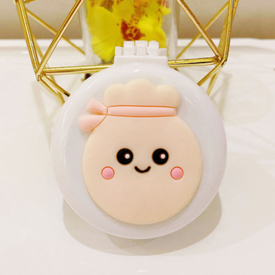 Ξύλινο χαριτωμένο πτυσσόμενο με καθρέφτη μακιγιάζ νεράιδα φορητό μαξιλάρι αέρα κεφαλής μασάζ καρτούν πλαστικός αερόσακος μικρή χτένα