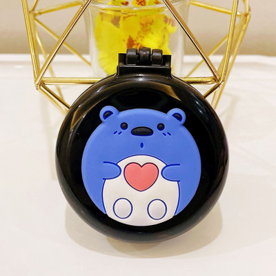 Ξύλινο χαριτωμένο πτυσσόμενο με καθρέφτη μακιγιάζ νεράιδα φορητό μαξιλάρι αέρα κεφαλής μασάζ καρτούν πλαστικός αερόσακος μικρή χτένα