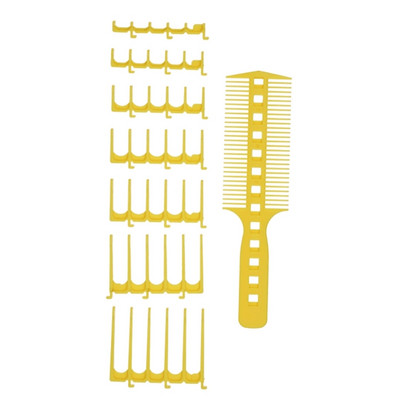 Hajvágó szett kétoldalas fésűvel és 7 fodrászvezetővel