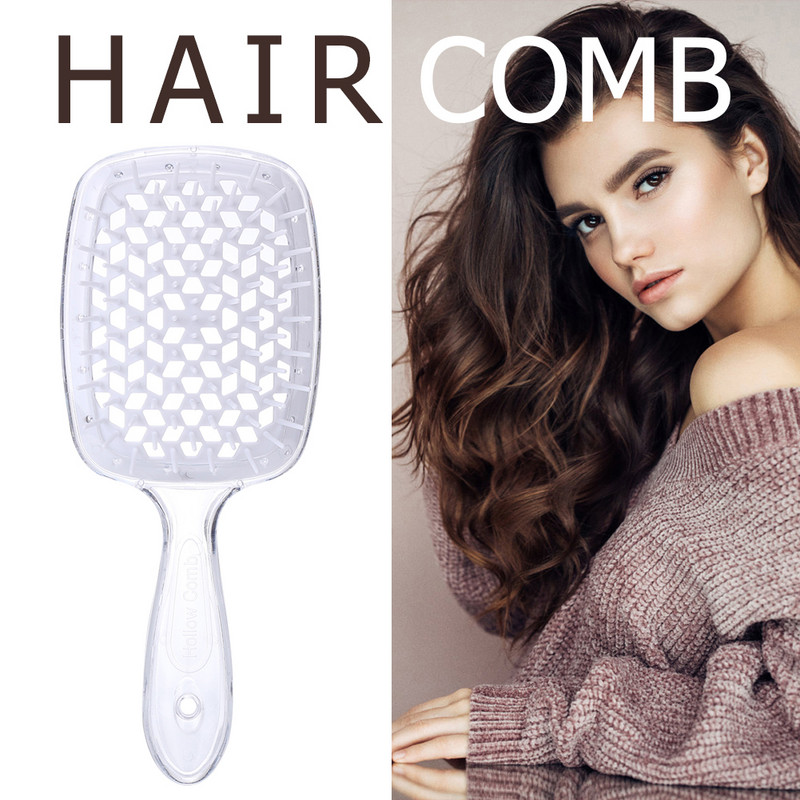 1/2 buc. Piepteni pentru pernă de aer pentru femei, dinți largi, perie de masaj pentru scalp, piepteni pentru coafură cu plasă goală, instrumente de coafat