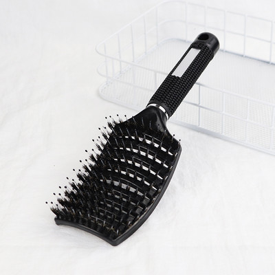 Kućna uporaba Zakrivljena četka za kosu od veprove mokre kovrčave četke za raščešljavanje kose Za žene Muškarci Frizeri Češalj za oblikovanje kose za masažu vlasišta