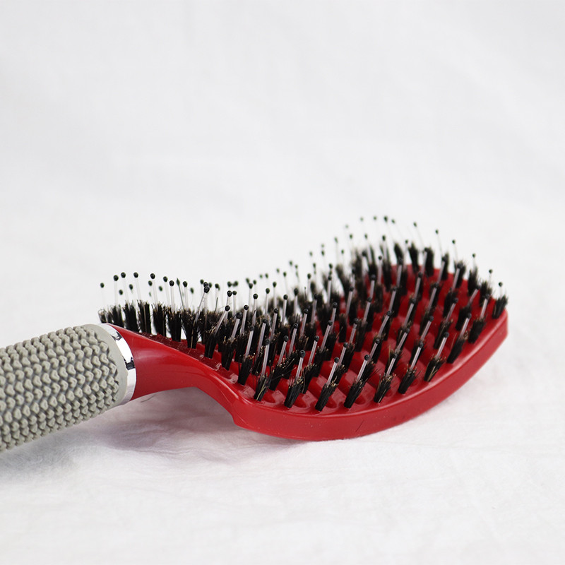 Kućna uporaba Zakrivljena četka za kosu od veprove mokre kovrčave četke za raščešljavanje kose Za žene Muškarci Frizeri Češalj za oblikovanje kose za masažu vlasišta