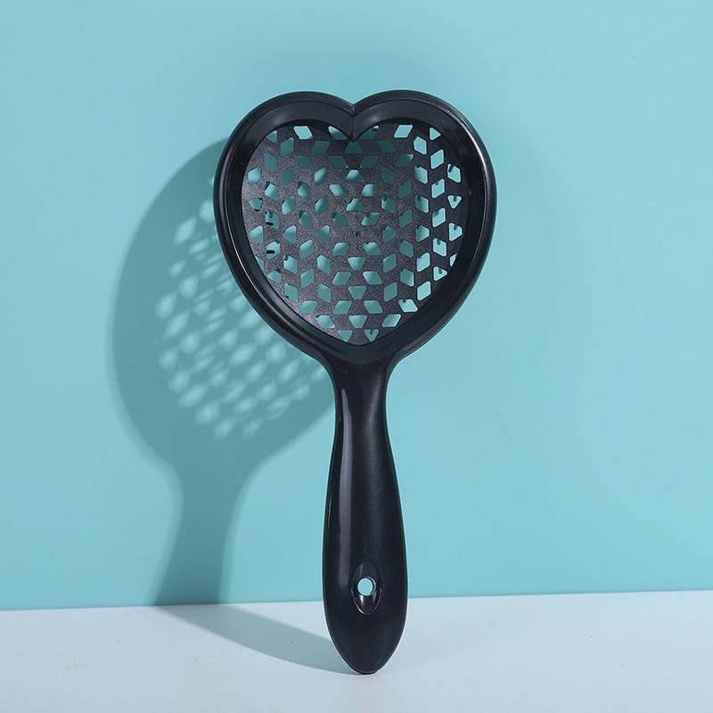 Võrkkamm Südamekujuline õõneskamm Värvi blokeeriv Spareribs Plastic Juuksuri kamm Juuksehari Barber расческа для волос