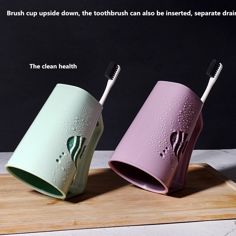 Creative Nordic Travel Good Morning Cup Keskkonnasõbralik PP materjal Veetopsid Hambaharja hoidik Pesu hambakruus Vannituba