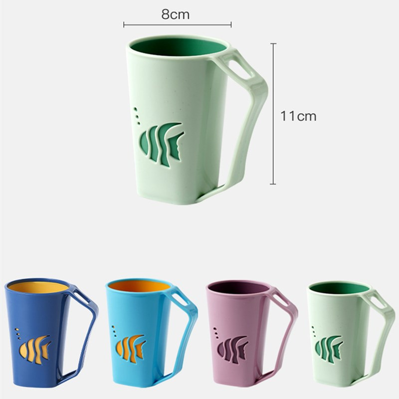 Creative Nordic Travel Good Morning Cup Keskkonnasõbralik PP materjal Veetopsid Hambaharja hoidik Pesu hambakruus Vannituba