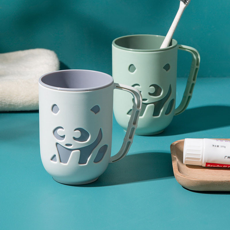 Kahekihiline plastikust hambaharjatops Suuveetops Kaasaskantav pesutops Multifilmi stiilis kasutamine täiskasvanutele Üliõpilaspaarid reisivannituba