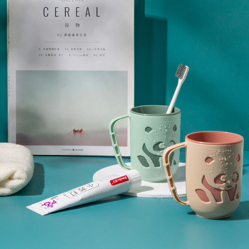 Kahekihiline plastikust hambaharjatops Suuveetops Kaasaskantav pesutops Multifilmi stiilis kasutamine täiskasvanutele Üliõpilaspaarid reisivannituba