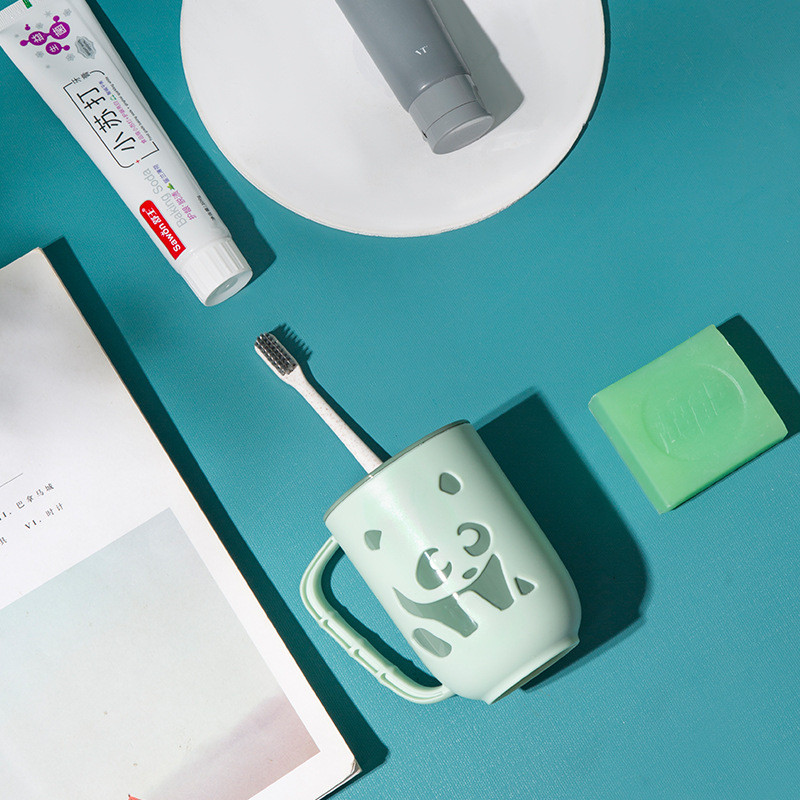 Kahekihiline plastikust hambaharjatops Suuveetops Kaasaskantav pesutops Multifilmi stiilis kasutamine täiskasvanutele Üliõpilaspaarid reisivannituba