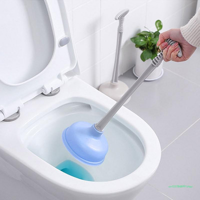 Инструмент за премахване на запушване на бутало за тоалетна. Инструмент за почистване на тоалетни тръби. Отпушен инструмент за баня