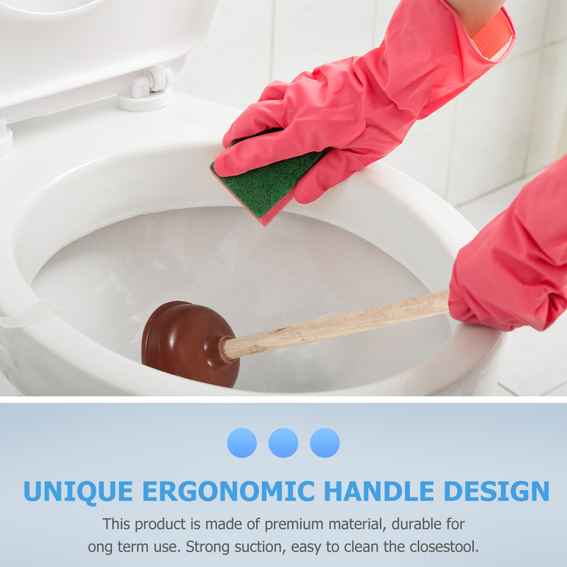 Sanitaartehnilised liitmikud Pistik Vannitoa puhastustööriistad Ühiselamu WC-kolb Varustus Ummistunud puidust valamu imikork