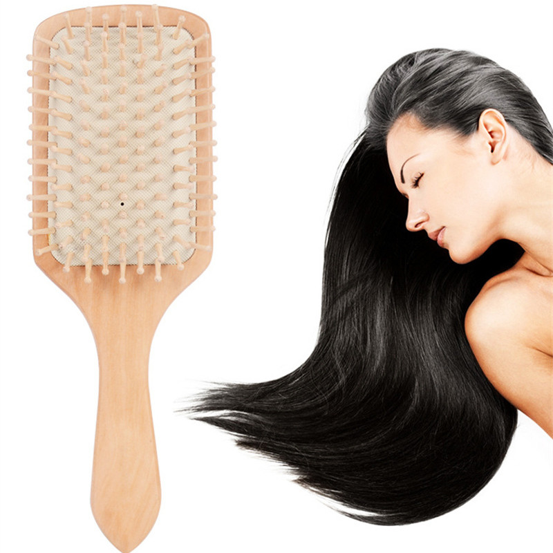 Puidust õhkpadi massaažikamm mõla padi juuste väljalangemise vastu massaažihari juuksehari kamm juuksepeanaha mõla juuksehari bambuskamm