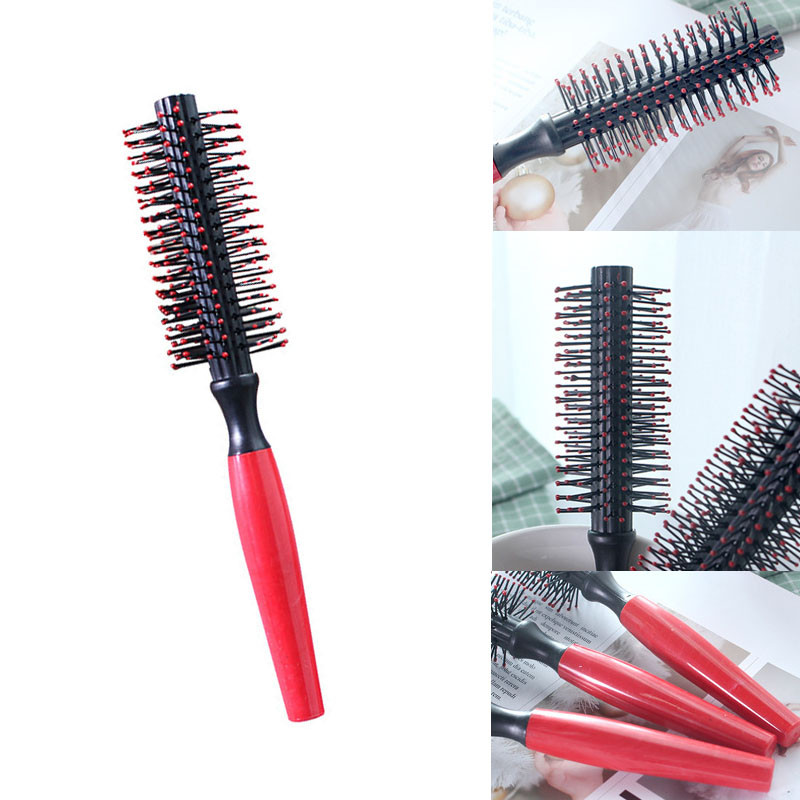 Nouă perie rotundă profesională din plastic în spirală Pieptene pentru păr creț Coafura masaj Perie pentru coafură Perie pentru coafură Perie pentru păr