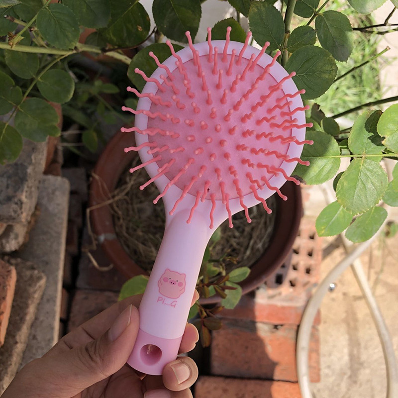 Αντιστατικό Magic Detangler Hair Curl ίσιο μασάζ Βούρτσα μαλλιών με χτένα Εργαλεία styling περιποίησης μαλλιών με καθρέφτη