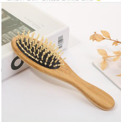 Puidust õhkpadi massaažikamm mõla padi juuste väljalangemise massaažihari juuksehari kamm Peanaha juuksehooldus Tervislik bambuskamm