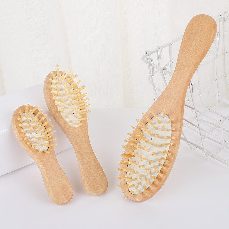 Puidust õhkpadi massaažikamm mõla padi juuste väljalangemise massaažihari juuksehari kamm Peanaha juuksehooldus Tervislik bambuskamm