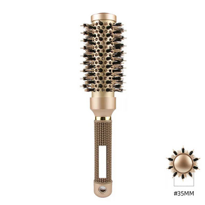 Professzionális hajkefe fésű, magas hőmérsékletnek ellenálló fodrászok Kerekkefe hordós hajkefe fésű szalon hajformázáshoz