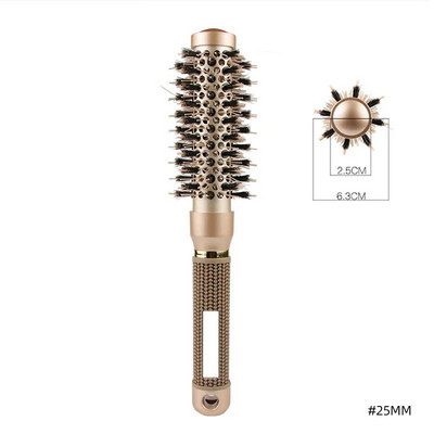 Professzionális hajkefe fésű, magas hőmérsékletnek ellenálló fodrászok Kerekkefe hordós hajkefe fésű szalon hajformázáshoz