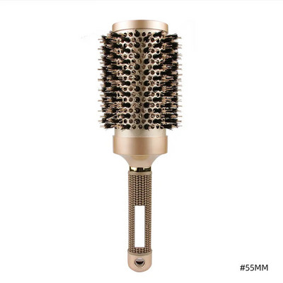 Professzionális hajkefe fésű, magas hőmérsékletnek ellenálló fodrászok Kerekkefe hordós hajkefe fésű szalon hajformázáshoz