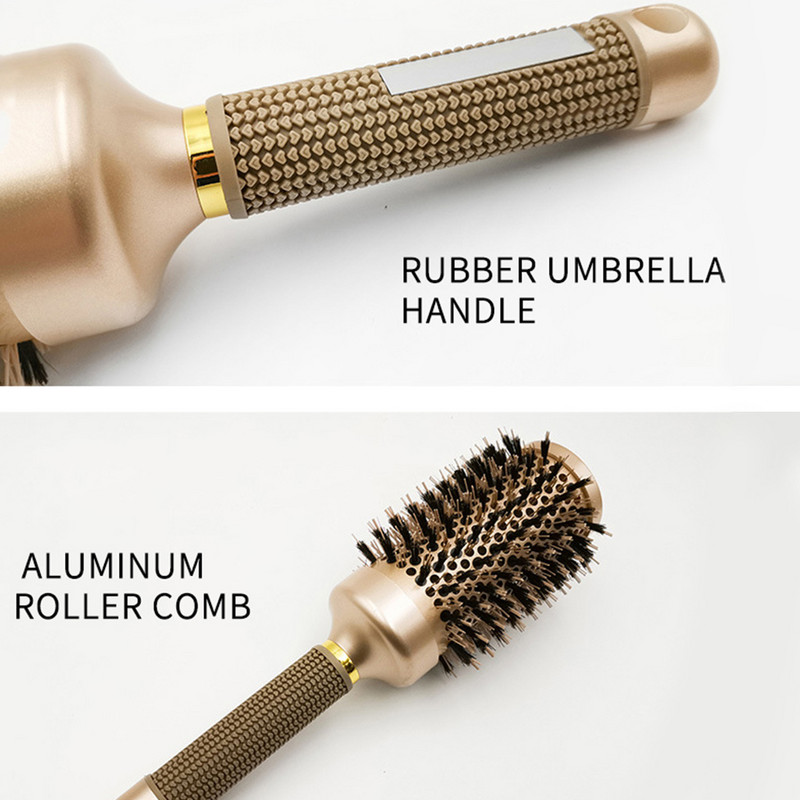 Professzionális hajkefe fésű, magas hőmérsékletnek ellenálló fodrászok Kerekkefe hordós hajkefe fésű szalon hajformázáshoz