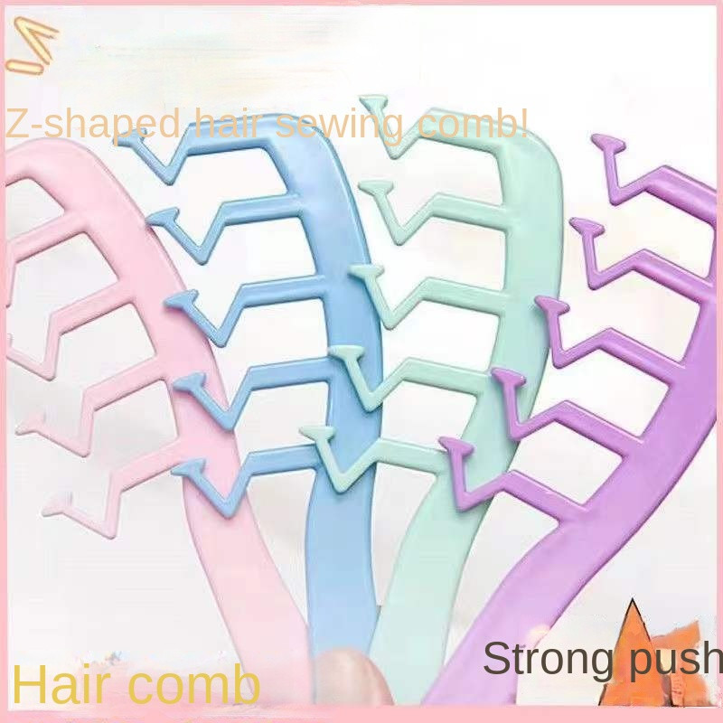 Prirodno pahuljasti češalj za oblikovanje kose u obliku slova Z Ženski češalj za djevojke sa širokim zubima Češalj za profesionalne frizerske salone