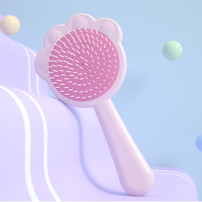 Roztomilý mačací labkový airbag mini hrebeň na vlasy masáž hlavy antistatický salón stylingové príslušenstvo mokré a suché detské dievčenské hrebeňové vlasy