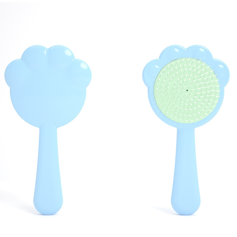 Roztomilý mačací labkový airbag mini hrebeň na vlasy masáž hlavy antistatický salón stylingové príslušenstvo mokré a suché detské dievčenské hrebeňové vlasy